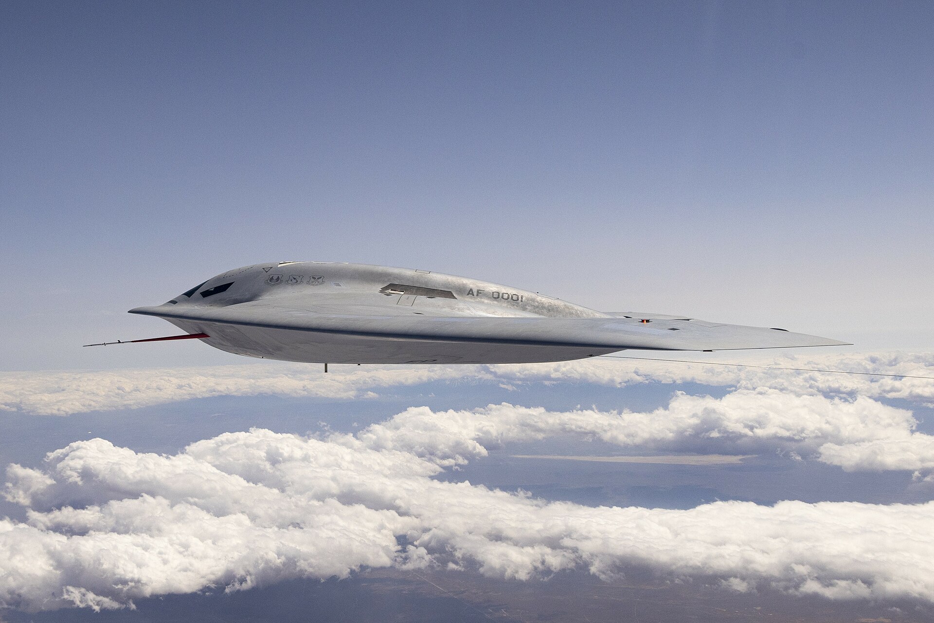 b-21 in flight