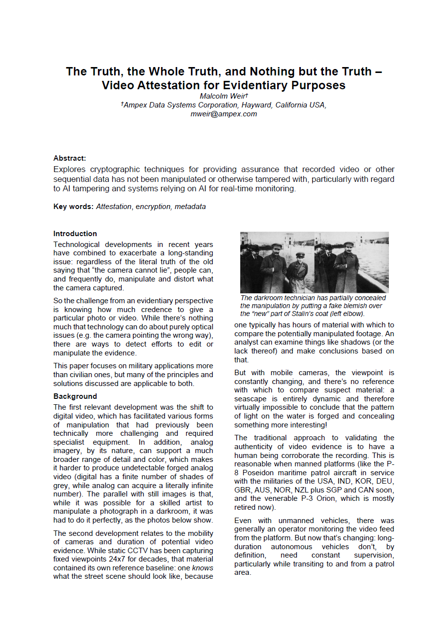 Video Attestation for Evidentiary Purposes_2026_ETTC_WEIR